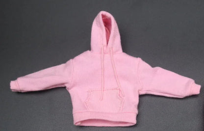 in stock 1/12 Scale male clothes black white yellow red white hoodie fit 6 inches action body model dolls