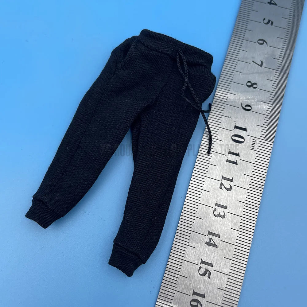 1/12 Scale Male/Female Soldier Clothing Trendy Casual Loose Fitting Hooded Sweater T-shirt Pants Set For 6" Action Figure Body