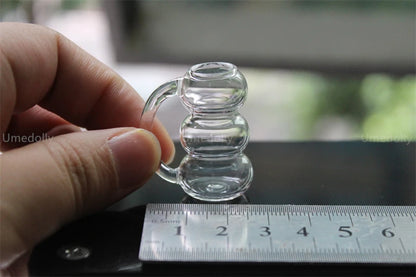 1/4 1/6 1/12 Scale Miniature Dollhouse Wine Glass Mini Dessert Cup Pretend Play Kitchen for Doll Food Toy Accessories
