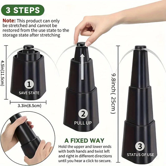 Portable battery powered fly repelling fan with reflective blades, chemical free insect repellent, ABS structure, requires 2 AA