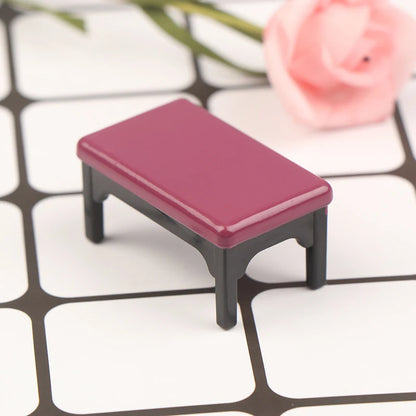 1/12 Dollhouse Miniature Accessories Mini Wooden Grand Piano with Stool Simulation Musical Instrument Model Toy Doll House Decor